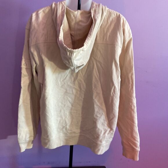 Liz Claiborne Beige Tracksuit L Full Zip Hoodie & Drawstring Waist Pants Set - Picture 2 of 8